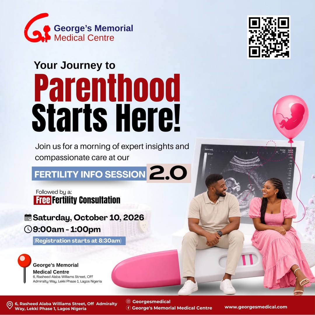 Fertility Info Session 2.0 - George's Memorial Medical Centre - 10 October 2026